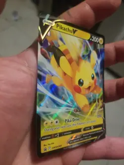 Pikachu V SWSH285 Black Star Promo Pokemon Card Crown Zenith NM - Image 3