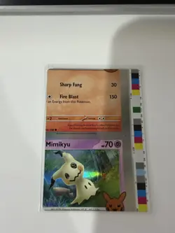 Pokemon Card - Mimikyu Error Miscut NFC Trick or Trade 062/193 Holo Rare - Image 1