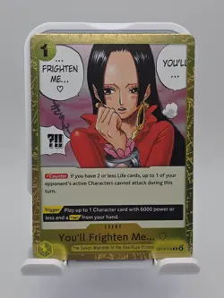 One Piece OP14-118 Boa Hancock Card - Rare Foil You’ll Frighten Me CCG 2026 - Image 2