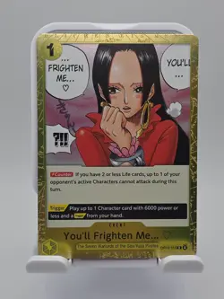 One Piece OP14-118 Boa Hancock Card - Rare Foil You’ll Frighten Me CCG 2026 - Image 3