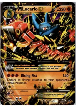 M Lucario EX Holo Card 55/111 Secret Edition XY-Furious Fists - Image 1