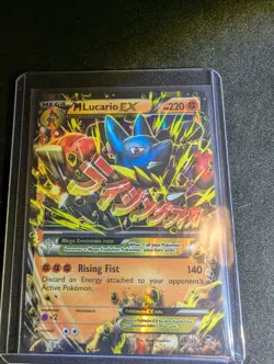 M Lucario EX Holo Card 55/111 Secret Edition XY-Furious Fists - Image 2