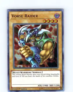 Yu-Gi-Oh TCG Vorse Raider LCKC-EN003 1st Edition Ultra Rare Card NM - Image 1