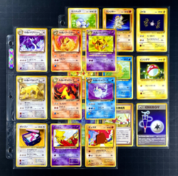 1997 Pokemon TEAM ROCKET Set JAPANESE Edition NON HOLO Cards Collection Lot MINT - Image 1