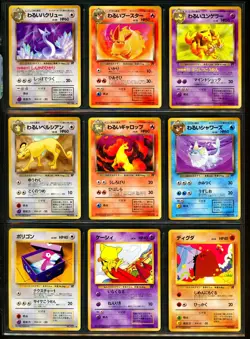 1997 Pokemon TEAM ROCKET Set JAPANESE Edition NON HOLO Cards Collection Lot MINT - Image 2