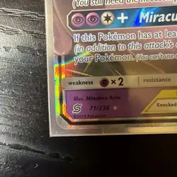 Pokemon TCG Mewtwo and Mew GX Tag Team Card 71/236 Unified Minds 2019 - Image 2