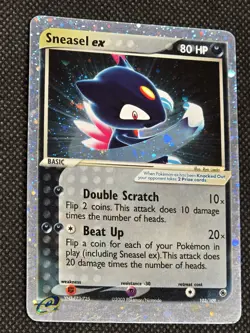Sneasel ex 103/109 EX Ruby & Sapphire Pokemon Card Holo Foil Rare LP - Image 2