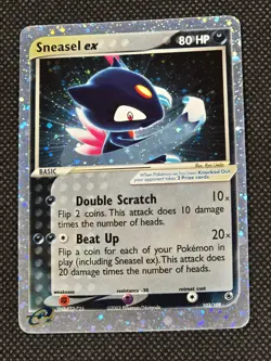 Sneasel ex 103/109 EX Ruby & Sapphire Pokemon Card Holo Foil Rare LP - Image 3