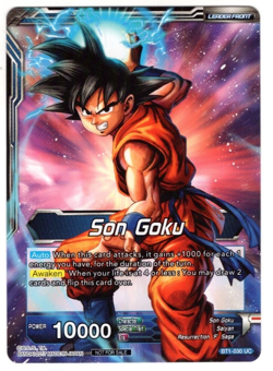 Dragon Ball Super Card Game Super Saiyan Blue Son Goku Coming Soon BT1-030 NM - Image 2