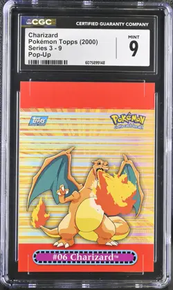 CGC 9 MINT Charizard 2000 Series 3 Topps 9 Pop-Up Pokemon Card - Image 1