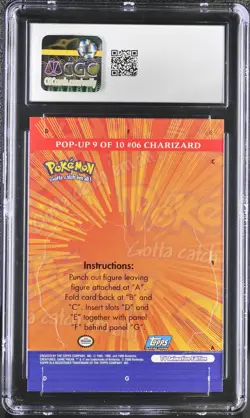 CGC 9 MINT Charizard 2000 Series 3 Topps 9 Pop-Up Pokemon Card - Image 2