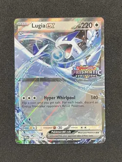 Pokemon TCG Lugia EX Double Rare Holo Card 082/131 Prismatic Evolutions - Image 1