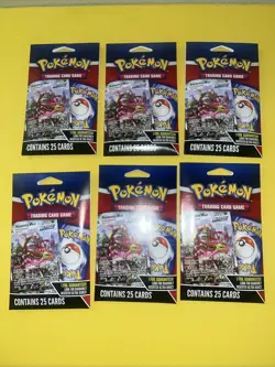 Pokemon Mystery Card Packs 1 Foil Guarantee Sealed Lot Of #6 - Image 1