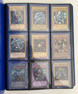 Yugioh Vintage 9 Foil/325 Card Binder Lot Dark Magician Blue-Eyes Red Eyes JUMP - Image 2