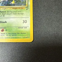 Vintage 2000 Scyther 17/130 Base Set 2 Holo Rare MP English Pokemon Card - Image 4