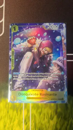 Bandai One Piece TCG Donquixote Rosinante Treasure Rare Card Op14 - Image 1