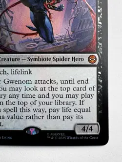 Gwenom, Remorseless #286 - MTG Spider-Man - GB Exclusive Promo - Mythic - Image 3