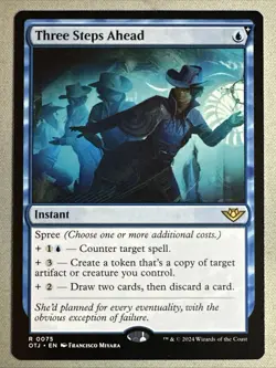 MTG / Three Steps Ahead / OTJ / #75 / Regular / Rare / NM - Image 1