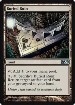 BURIED RUIN X 4 N/M- MAGIC 2012 MAGIC THE GATHERING - Image 1
