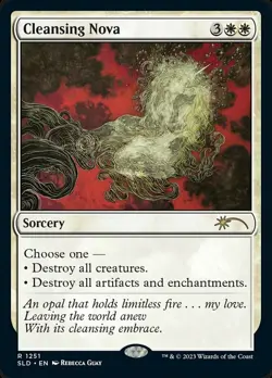 1 x Cleansing Nova (1251) - Foil - Secret Lair - Moderate Play - MTG - Image 1