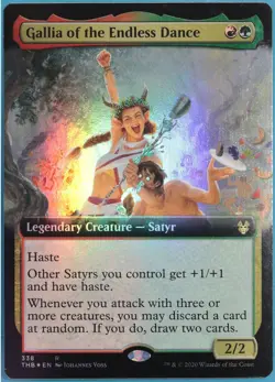 Gallia of the Endless Dance (Extended Art) FOIL Theros Beyond Death NM (371676) - Image 1