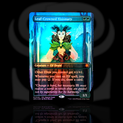 Leaf-Crowned Visionary •Borderless Foil• Special Guest, Lorwyn Eclipsed MTG ECL - Image 1
