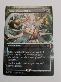 Greater Auramancy (Anime Borderless) Wilds of Eldraine: Enchanting Tales Regular - Image 1