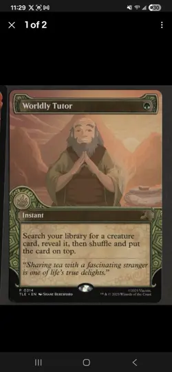 Worldly Tutor (Showcase) Avatar: The Last Airbender: Eternal-Legal Regular - Image 1