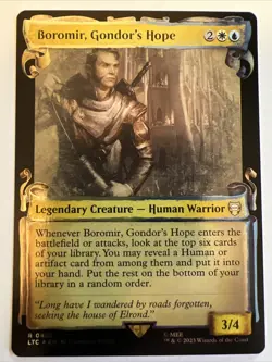 Boromir, Gondor's Hope (SCROLL SILVER FOIL) - Lord of the Rings (MTG) - Image 1