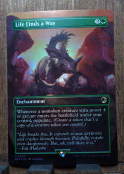 Life Finds a Way (Borderless FOIL) Universes Beyond Jurassic World Collection NM - Image 2