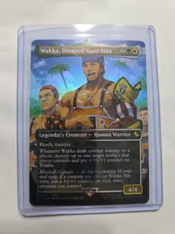 Wakka, Devoted Guardian MTG (Borderless) (Chocobo Track Foil) Final Fantasy Foil - Image 1