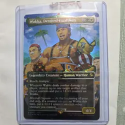 Wakka, Devoted Guardian MTG (Borderless) (Chocobo Track Foil) Final Fantasy Foil - Image 4