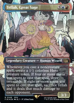 Tellah, Great Sage FOIL BORDERLESS Final Fantasy Magic MTG NM - Image 1