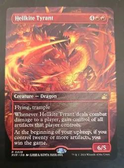 Hellkite Tyrant (Anime Borderless) Ravnica Remastered MTG Regular Near Mint - Image 1