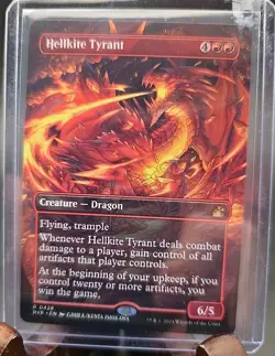 Hellkite Tyrant (Anime Borderless) Ravnica Remastered MTG Regular Near Mint - Image 3