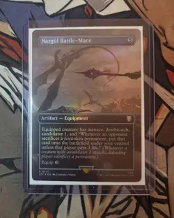 MTG Nazgul Battle-Mace - NM Borderless Foil - Image 1