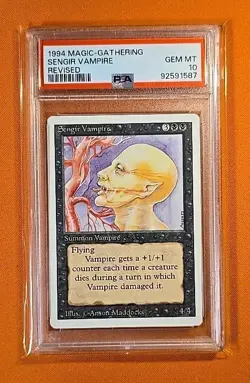 ⚫ 1994 Magic the Gathering Revised 3rd Edition SENGIR VAMPIRE PSA 10 💎MINT⚫ - Image 1
