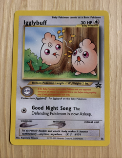 Pokemon - Igglybuff Black Star Promo # 36 NM - Image 1