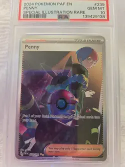 PENNY SIR 2024 POKEMON PAF EN #239 PSA GEM MINT 10 - Image 3