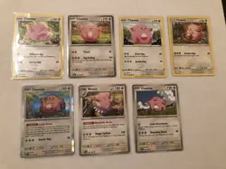 Lot Of 7 Chansey and Blissey Pokemon Cards - Image 1