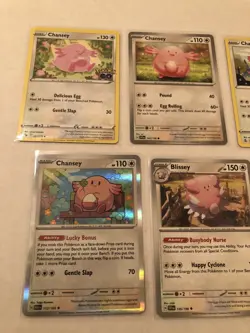 Lot Of 7 Chansey and Blissey Pokemon Cards - Image 3
