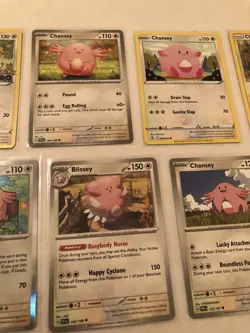 Lot Of 7 Chansey and Blissey Pokemon Cards - Image 4