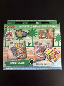 POKEMON 2017 WORLD CHAMPIONSHIP DECK Kabu Fukase Samurai Sniper Deck SEALED! - Image 1