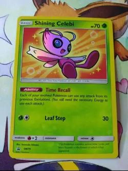 Shining Celebi - SM79 Pokemon SM Promos Holo Promo NM - Image 1