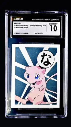 Pokemon Karuta 1996 Base Set 1st Ed Mew CGC 10 Mint Pop 3 RARE - Image 1