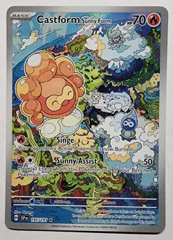 Castform Sunny Form Illustration Rare - SSP - 195 - Pokemon TCG - US SELLER - Image 1