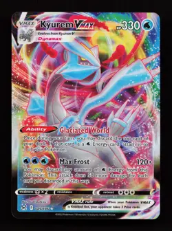 Kyurem VMAX 049/196 Ultra Rare SWSH11: Lost Origin Pokemon Card - Image 1