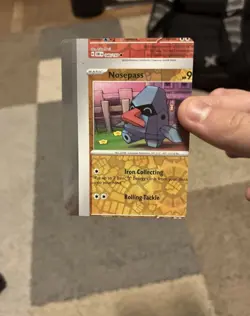 Nosepass Reverse Holo 🔥 Edge Border Error - NFC Miscut Pokemon - Image 1