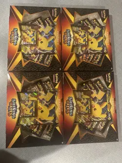 4X Pokemon Shining Fates Pikachu V Collection Box NEW FACTORY SEALED TCG 💎 ⚡ - Image 1