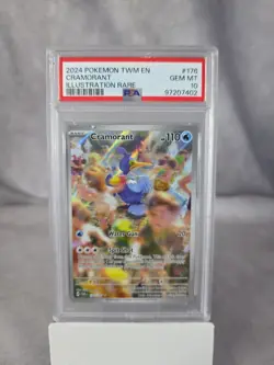 2024 POKEMON TWM EN-TWILIGHT MASQUERADE 176 CRAMORANT ILLUSTRATION RARE - Image 1